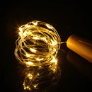 LED Wine Bottle Lights with Cork, Battery Operated Mini Fairy String Lights for Home Decor, Christmas, Wedding