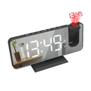 Mirror Projection Alarm Clock - FM Radio LED Digital Smart Alarm Clock with 180° Time Projection Snooze