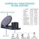 3-in-1 Fast Wireless Charger Dock Stand