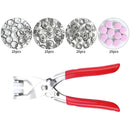 Precision Metal Snap Button Fasteners Pliers Kit Tool, Press Studs for Installing Clothes Bag