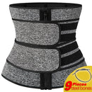 Neoprene Sweat Waist Trainer - Body Shaper for Women with Two Belts