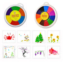 Funny Finger Painting Kit - 6/12 Colors Kids Washable Paint Set, Non Toxic and Safe Ink Pads