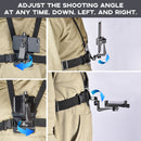 Mobile Phone Chest Mount Harness Strap Holder, Head Mount, Chest Mount