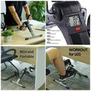 Pedals Exercise Bike Portable - Foldable Pedal Exerciser with Digital LCD Display