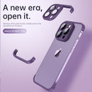 Frameless Bumper with Glass Lens Protector -  Shockproof Phone Cover On iPhone 12 13 and 14
