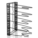 Organisateur de casseroles de cuisine avec 8 niveaux antidérapants réglables
