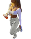 Winter Sweatpants, Thick Fleece Jogger Pants, Stacked Pants