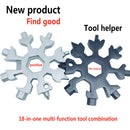 Portable 18-in-1 Mini Snowflake Multi Pocket Tool