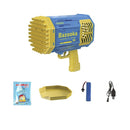 Bubble Bazooka Gun Rocket with 69 Holes, Soap Bubbles Machine Gun, Automatic Blower With Light, Toys For Kids Children Boys Girls