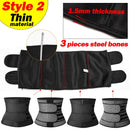 Neoprene Sweat Waist Trainer - Body Shaper for Women with Two Belts