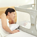 Baby Portable Rail Guard - 3 in 1 Baby Bed Guardrail Crib for 0-36 Months
