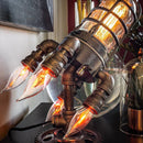 New Steampunk Rocket Lamp