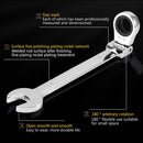 12-piece Universal Ratchet Wrench Set