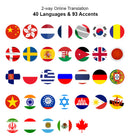 Écouteurs de traducteur de langue instantané