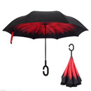 Inverted Umbrella C-Shaped Handle, Anti-UV Waterproof Windproof Rain Umbrella