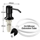 Sink Soap Dispenser Stainless Steel Extension Tube Kit for Liquid Soap Kitchen Sink Bathroom
