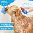 Dog Bath Brush Sprayer and Scrubber Tool - 2 in 1 Pet Grooming Supplies, Dog Wash with Hose and Shower Attachment