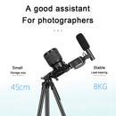 Phone Vlogging Kit with Remote Control Microphone LED Light for iPhone Live YouTube DSLR Camera