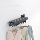 Retractable Cloth Drying Rack, Folding Clothes Hanger, Wall Mount