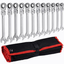 12-piece Universal Ratchet Wrench Set