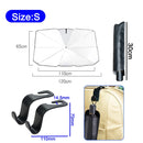 Car Sunshade Umbrella - Foldable Heat Insulation Protection for Auto Windshield 10 Ribs