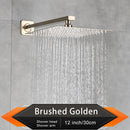 Brushed Golden Rainfall Shower Head