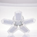 Lampe de garage avec 5 panneaux lumineux réglables