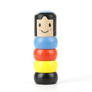 Jouet magique drôle de petit homme boisé immobile