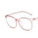 Transparent Anti Blue Light Computer Glasses Round for Women