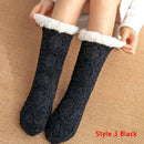 Winter Home Socks Slippers - Women Nonslip Thicken Warm Soft Cotton Sock