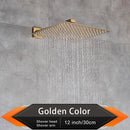 Brushed Golden Rainfall Shower Head