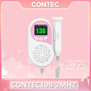 Fetal Heartbeat Doppler - Heart Beat Monitor Backlight LCD Pink Color with 2Mhz 3mhz 8Mhz