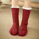 Winter Home Socks Slippers - Women Nonslip Thicken Warm Soft Cotton Sock
