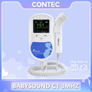 Fetal Heartbeat Doppler - Heart Beat Monitor Backlight LCD Pink Color with 2Mhz 3mhz 8Mhz
