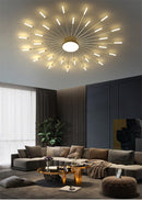 Firework Ceiling Lamp LED with Center Light for Living Room, Sputnik, Flower Lighting Fixture
