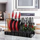Kitchen Pan Organizer w/ 8 Adjustable Non-slip Tiers