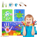 Funny Finger Painting Kit - 6/12 Colors Kids Washable Paint Set, Non Toxic and Safe Ink Pads