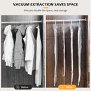 Hanging Vacuum Storage Bags - Closet Organizer Vacuum Bag, Space Saving Clear Seal Compressed Bags