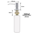 Sink Soap Dispenser Stainless Steel Extension Tube Kit for Liquid Soap Kitchen Sink Bathroom