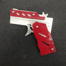 Rubber Band Toy Gun with Keychain - Outdoor Shooting Game for Kids & Adults