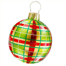 Giant Inflatable Christmas Ornament, 24 Inch Christmas Ball Outdoor Holiday Yard Lawn Porch Decor