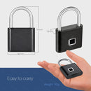 Smart Rechargeable Fingerprint Padlock - Keyless Biometric, Padlock for Gym, Luggage Bags, Locker and Storage