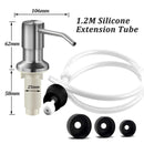 Sink Soap Dispenser Stainless Steel Extension Tube Kit for Liquid Soap Kitchen Sink Bathroom