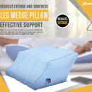 Coussin de soulagement des jambes et des genoux 2 en 1 avec mise à niveau de la valve de luxe