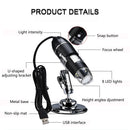 Digital USB Microscope with Carrying Case & Metal Stand, Wide Compatibity, Windows, Mac, Linux, Andriod