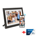 Digital Photo Frame - 10.1 Inch Wi-Fi Digital Picture Frame Easy to Share Videos via Frameo APP, Auto-Rotate & Wall Mountable
