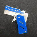 Rubber Band Toy Gun with Keychain - Outdoor Shooting Game for Kids & Adults