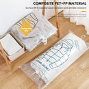 Hanging Vacuum Storage Bags - Closet Organizer Vacuum Bag, Space Saving Clear Seal Compressed Bags