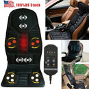 Portable Heated Vibrating Back Massager - Massage Chair Pad for Home Office Use