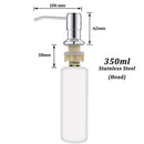 Sink Soap Dispenser Stainless Steel Extension Tube Kit for Liquid Soap Kitchen Sink Bathroom